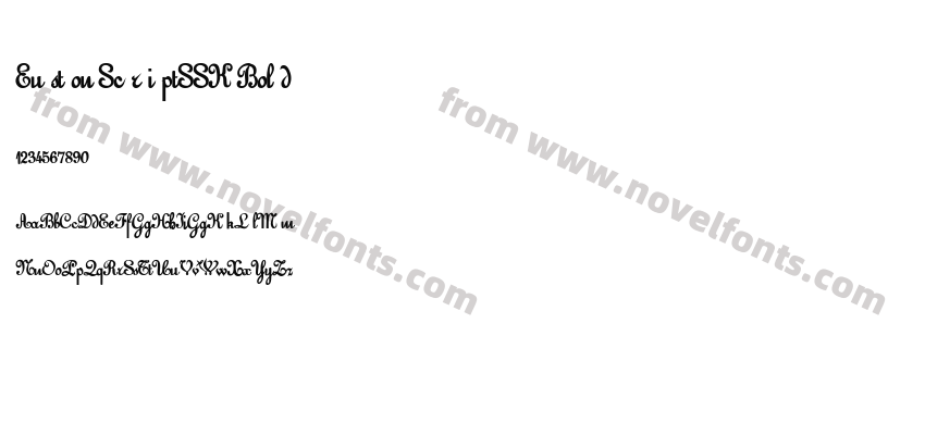 Euston ScriptSSK BoldPreview