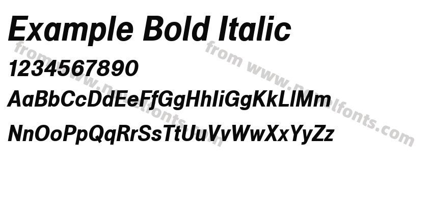 Example Bold ItalicPreview