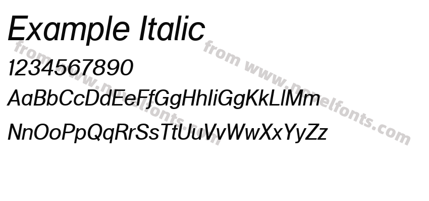 Example ItalicPreview