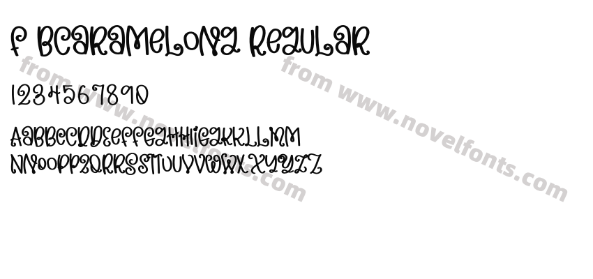F Bcaramelong RegularPreview