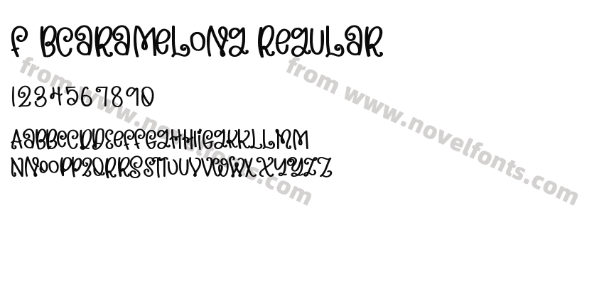 F Bcaramelong RegularPreview