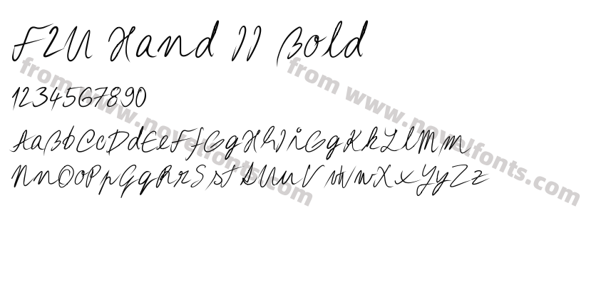 F2U Hand II BoldPreview