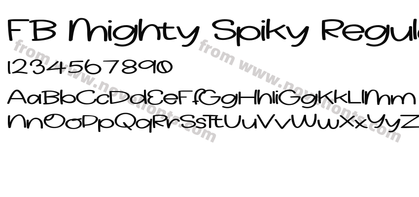 FB Mighty Spiky RegularPreview