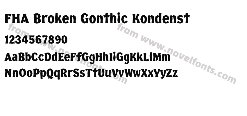 FHA Broken Gonthic KondenstPreview
