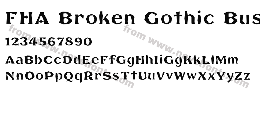 FHA Broken Gothic BustedAPreview
