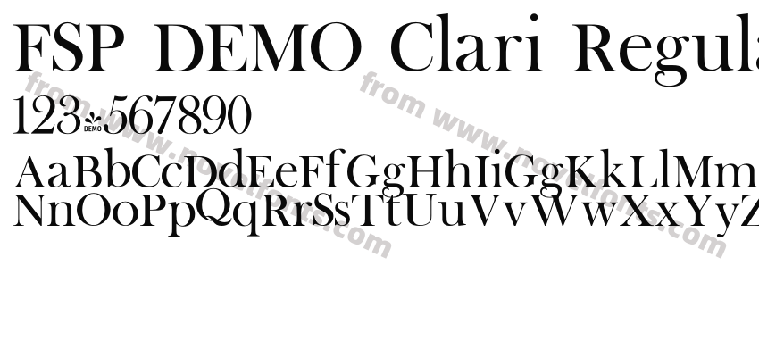 FSP DEMO Clari RegularPreview