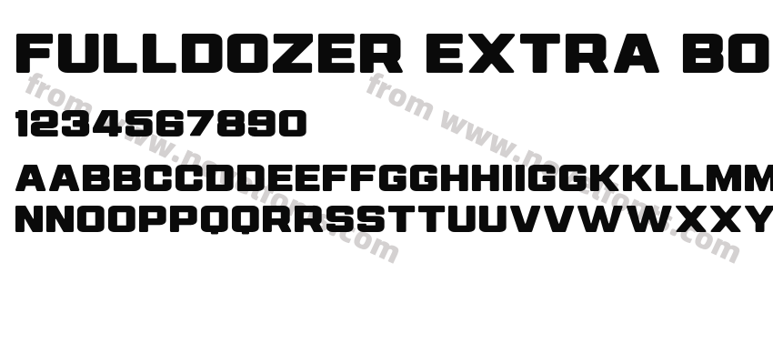 FULLDOZER Extra BoldPreview
