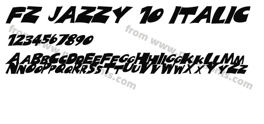 FZ JAZZY 10 ITALICPreview