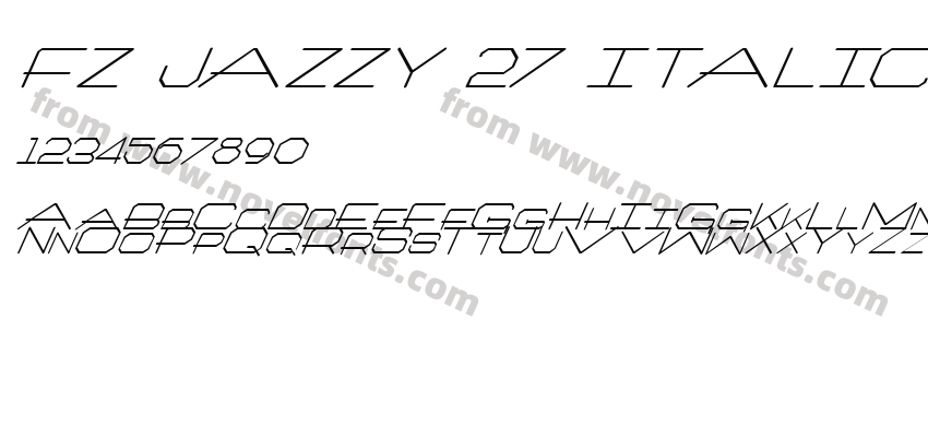 FZ JAZZY 27 ITALICPreview