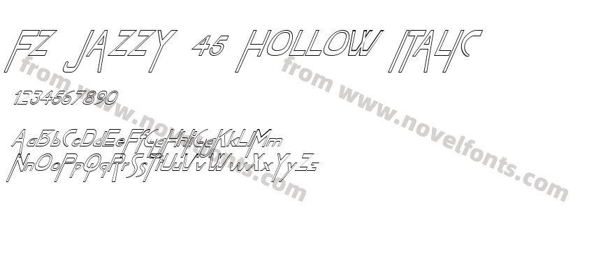 FZ JAZZY 45 HOLLOW ITALICPreview