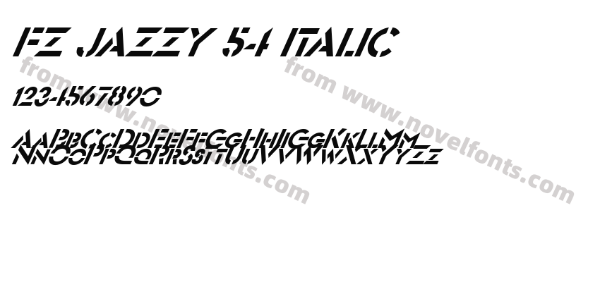FZ JAZZY 54 ITALICPreview