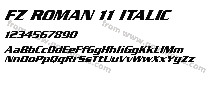 FZ ROMAN 11 ITALICPreview