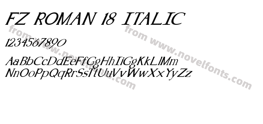FZ ROMAN 18 ITALICPreview