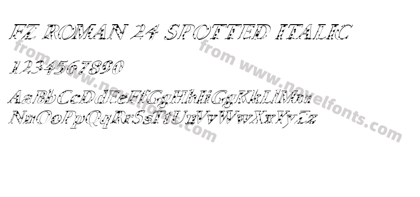FZ ROMAN 24 SPOTTED ITALICPreview