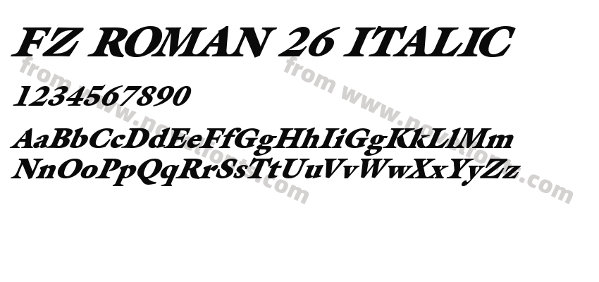 FZ ROMAN 26 ITALICPreview