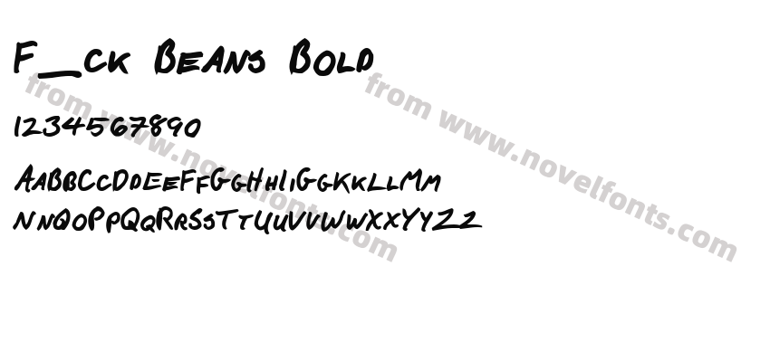 F_ck Beans BoldPreview