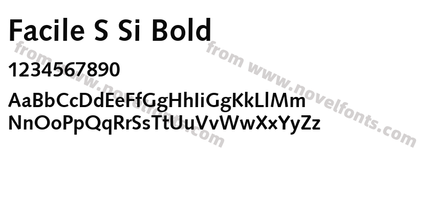 Facile S Si BoldPreview