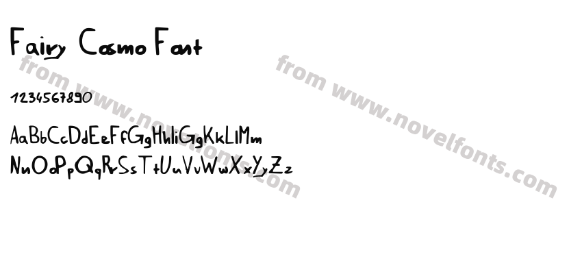 Fairy Cosmo FontPreview
