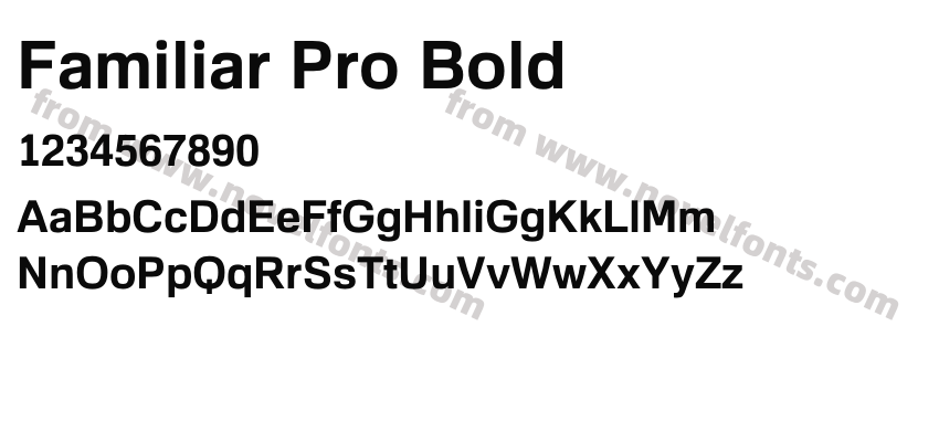 Familiar Pro BoldPreview