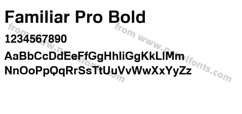 Familiar Pro BoldPreview