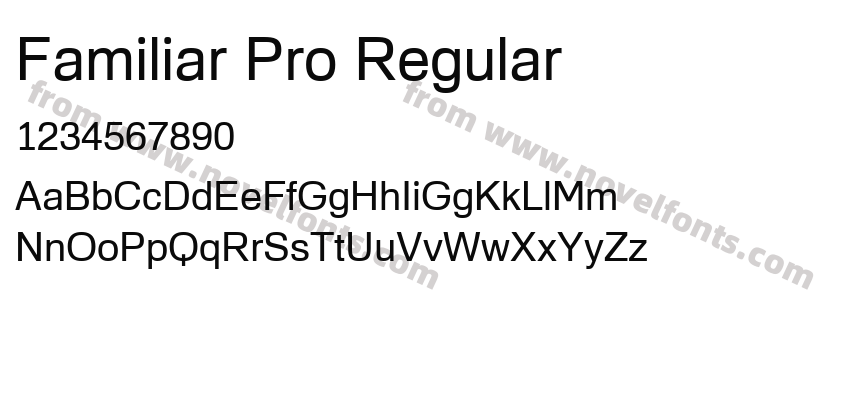 Familiar Pro RegularPreview