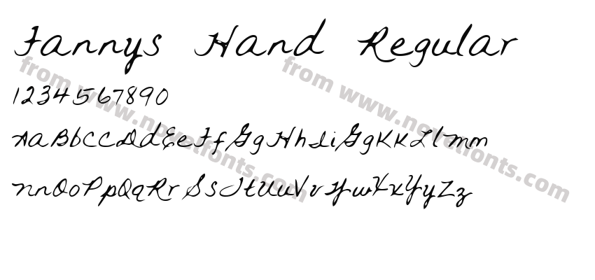 Fannys Hand RegularPreview