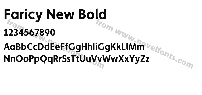 Faricy New BoldPreview