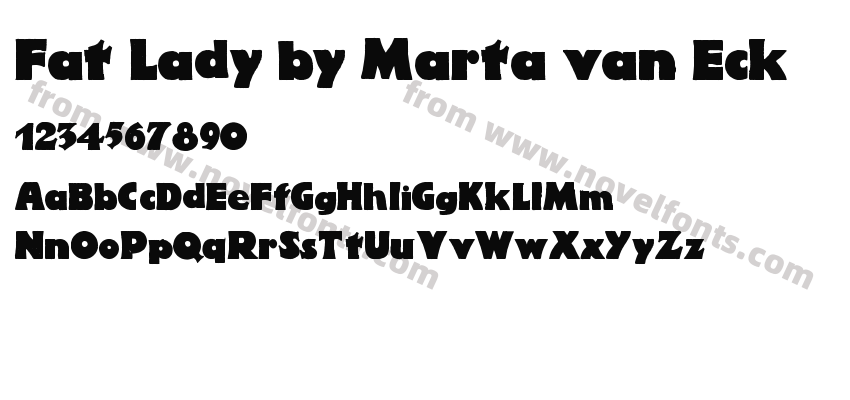 Fat Lady by Marta van EckPreview