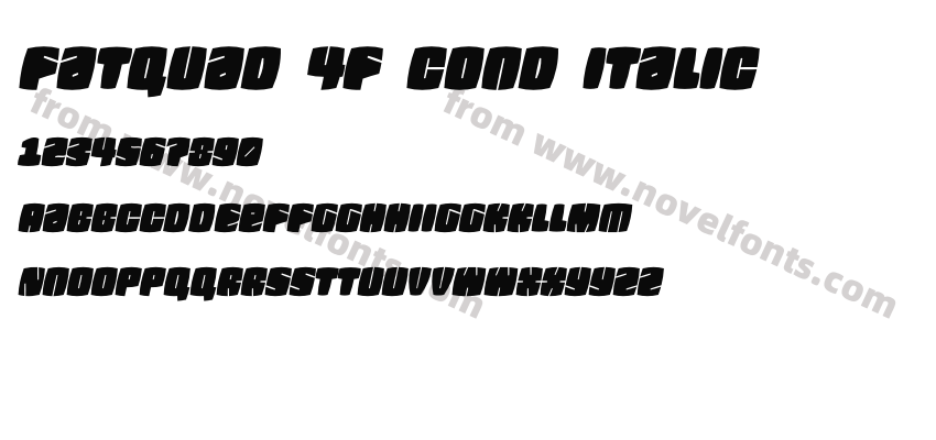 Fatquad 4F Cond ItalicPreview