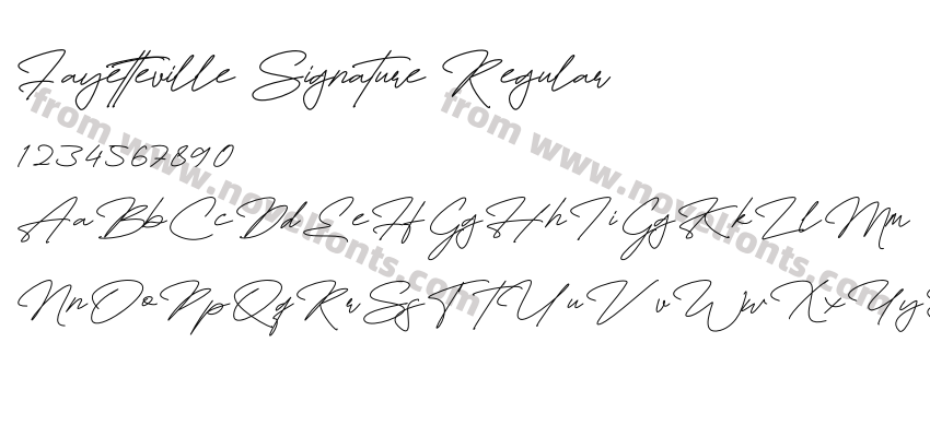 Fayetteville Signature RegularPreview