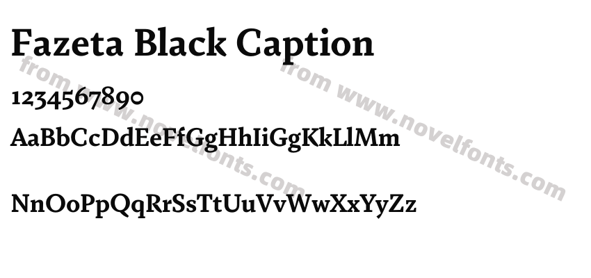Fazeta Black CaptionPreview