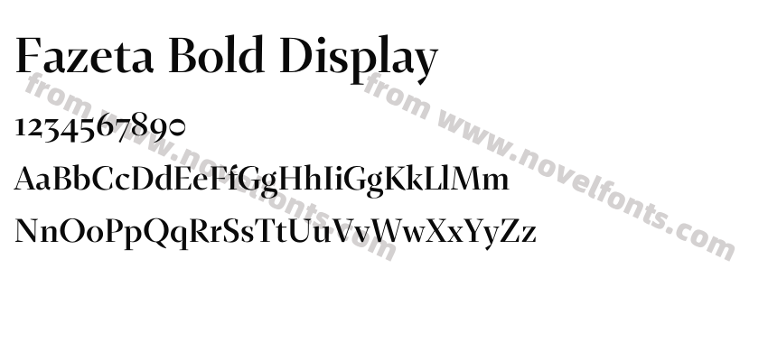 Fazeta Bold DisplayPreview