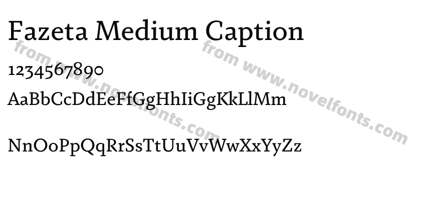Fazeta Medium CaptionPreview