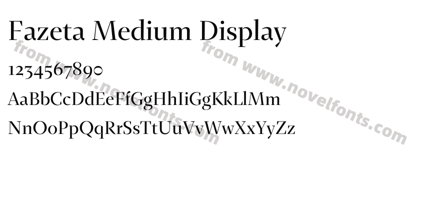 Fazeta Medium DisplayPreview