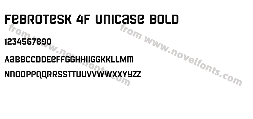 Febrotesk 4F Unicase BoldPreview