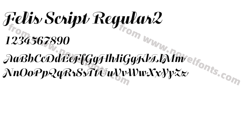 Felis Script Regular2Preview
