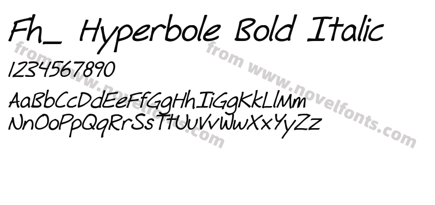 Fh_ Hyperbole Bold ItalicPreview