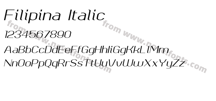 Filipina ItalicPreview