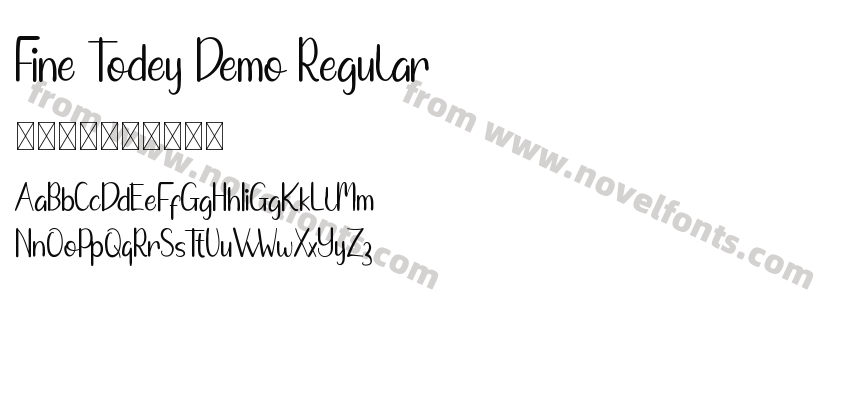 Fine Todey Demo RegularPreview