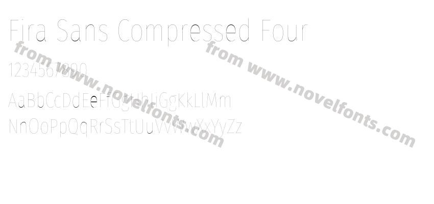 Fira Sans Compressed FourPreview