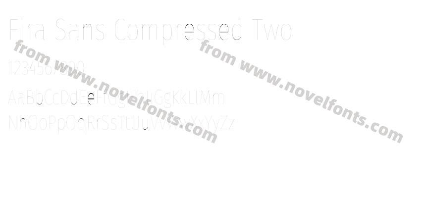 Fira Sans Compressed TwoPreview