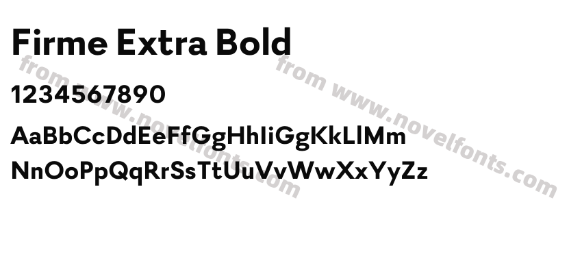 Firme Extra BoldPreview