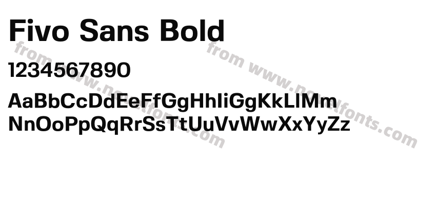 Fivo Sans BoldPreview