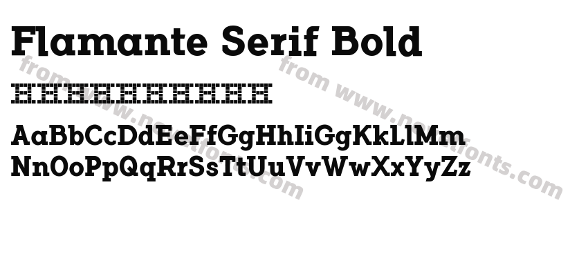 Flamante Serif BoldPreview
