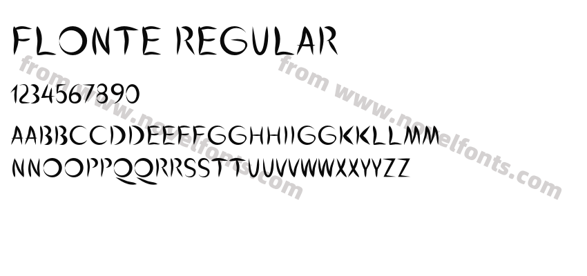Flonte RegularPreview