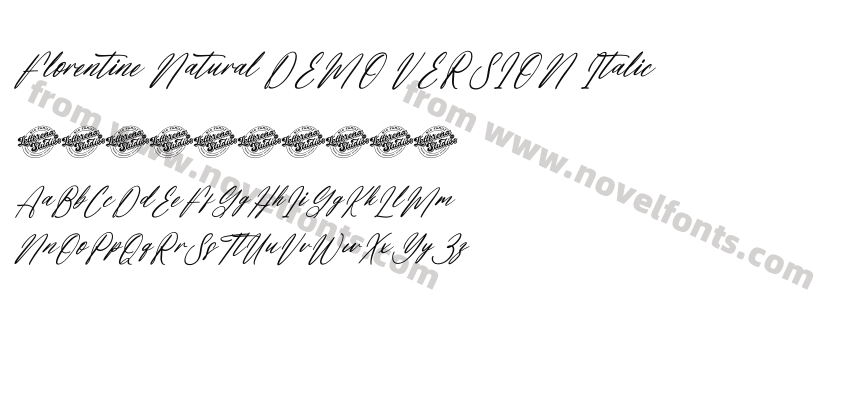 Florentine Natural DEMO VERSION ItalicPreview