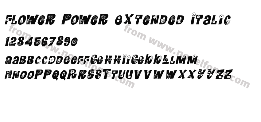 Flower Power Extended ItalicPreview