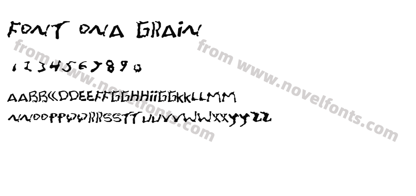 Font OnA GrainPreview