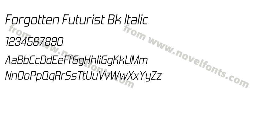 Forgotten Futurist Bk ItalicPreview