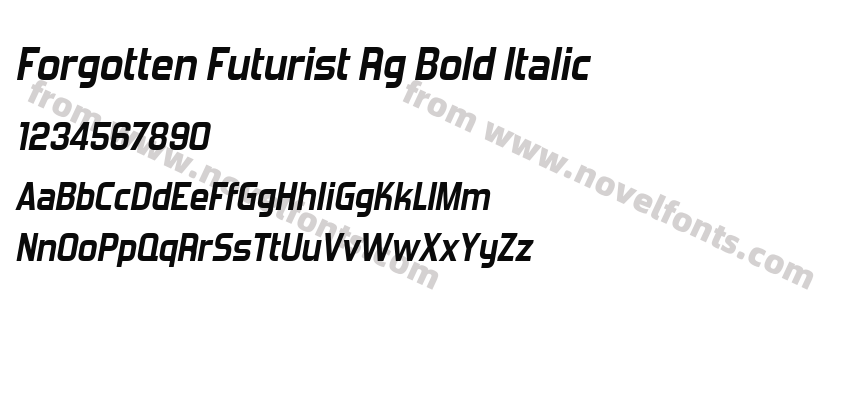 Forgotten Futurist Rg Bold ItalicPreview